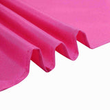 Fuchsia Polyester Square Tablecloth 90Inch