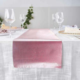 9Ft Rose Gold Glamorous Diamond Print Table Runner, Disposable Paper Table Runner - Blush