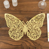 10 Pack Metallic Gold Foil Large 3D Butterfly Wall Sticker Butterfly Paper Charger Placemat 8x12inch