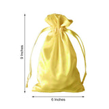 60 Pack 6x9inch Gold Satin Wedding Party Favor Bags, Drawstring Pouch Gift Bags