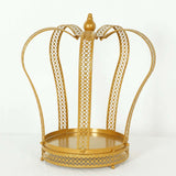 12inch Gold Metal Crown Wedding Cake Stand, Princess Tiara Cupcake Dessert Display Stand