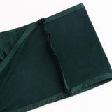 5 Pack Hunter Emerald Green Spandex Chair Sashes with Gold Diamond Buckles, Elegant Stretch Chair