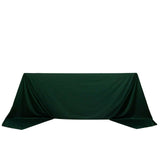 90x156inch Hunter Emerald Green Premium Scuba Wrinkle Free Rectangular Tablecloth Seamless Scuba