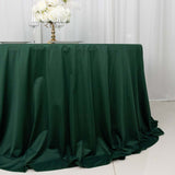 132inch Hunter Emerald Green Premium Scuba Wrinkle Free Round Tablecloth