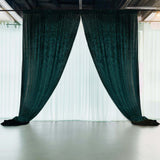 5ftx12ft Hunter Emerald Green Premium Smooth Velvet Event Curtain Drapes