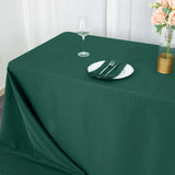 90x132inch Hunter Emerald Green 200 GSM Premium Polyester Rectangular Tablecloth