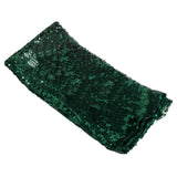 20x20Inch Hunter Emerald Green Premium Sequin Cloth Dinner Napkin | Reusable Linen