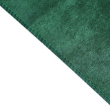 90x132inch Hunter Emerald Green Seamless Premium Velvet Rectangle Tablecloth, Reusable Linen