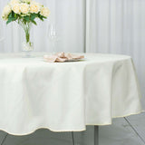 90" Ivory Premium Polyester Round Tablecloth - 220GSM