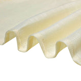 5 Pack | Ivory Linen Chair Sashes, Slubby Textured Wrinkle Resistant Sashes