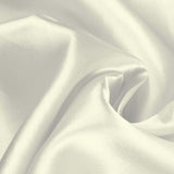 Ivory Satin Self-Tie Universal Chair Cover, Folding, Dining, Banquet and Standard#whtbkgd