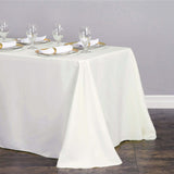 50"x120" Ivory Polyester Rectangular Tablecloth