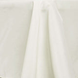 108" Ivory Premium Polyester Round Tablecloth - 220GSM#whtbkgd