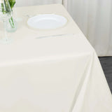 90"x90" Ivory Premium Polyester Square Tablecloth - 220GSM