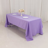 60x126inch Lavender Lilac Seamless Premium Polyester Rectangular Tablecloth - 220GSM