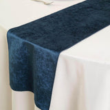 12" x 108" | Navy Blue | Premium Velvet Table Runner