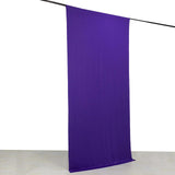 Purple 4-Way Stretch Spandex Photography Backdrop Curtain with Rod Pockets, Drapery Panel