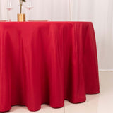 120inch Wine Seamless Polyester Round Tablecloth