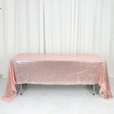 60"x126" Rose Gold Premium Sequin Rectangle Tablecloth