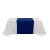 Royal Blue Premium Scuba Polyester Wide Table Runner, Wrinkle Free Trade Show Table Runner#whtbkgd