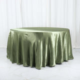 120inch Eucalyptus Sage Green Satin Round Tablecloth