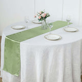 12inch x 108inch Sage Green Satin Table Runner