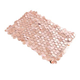 5 Pack | Big Payette Sequin Round Chair Sashes - Blush | Rose Gold#whtbkgd