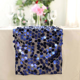 13x108 inch Navy Blue Big Payette Sequin Table Runner