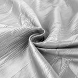 54inch x 10 Yards Silver Accordion Crinkle Taffeta Fabric Bolt