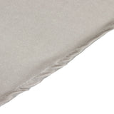 108" Shimmer Silver Premium Scuba Round Tablecloth, Wrinkle Free Polyester Tablecloth