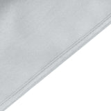 132Inch Silver Seamless Polyester Round Tablecloth