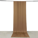 Taupe 4-Way Stretch Spandex Photography Backdrop Curtain with Rod Pockets, Drapery Panel