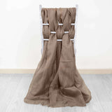 5 Pack | Taupe DIY Premium Designer Chiffon Chair Sashes