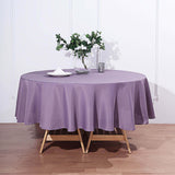 90" Violet Amethyst Polyester Round Tablecloth