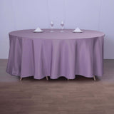 120 Violet Amethyst Polyester Round Tablecloth