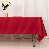 60"x102" Wine Polyester Rectangular Tablecloth