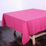 Fuchsia Polyester Square Tablecloth 70"x70"