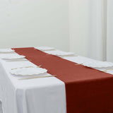 Terracotta (Rust) Premium Velvet Sheen Finish Table Runner