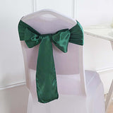 5 pack | 6 x 106 Hunter Emerald Green Satin Chair Sash