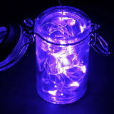 90inch Purple Starry Bright 20 LED String Lights, Battery Operated Micro Fairy Lights