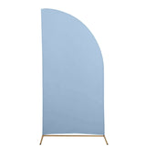 7ft Matte Dusty Blue Spandex Half Moon Chiara Backdrop Stand Cover