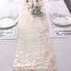 108inch Metallic Blush / Rose Gold Foil Thin Mesh Polyester Table Runner - 25GSM