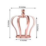 9inch Blush/Rose Gold Metal Royal Crown Cake Topper, Wedding Cake Decor