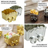 12 Pack | Gold Chariot Party Favor Gift Boxes, Candy Treat Containers