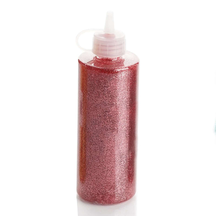 4 oz | Metallic Rose Gold Art & Craft Glitter Glue, DIY Sensory Bottle#whtbkgd