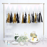 Pre-Tied Metallic Foil Fringe Tassel Garland, Tinsel Curtain for Photo Backdrop Party Decoration