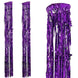 Metallic Purple Foil Fringe Hanging Curtain Column