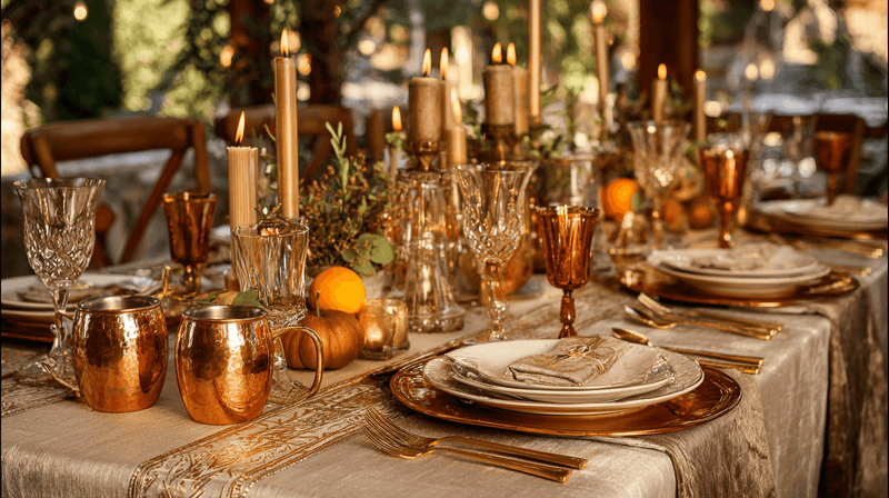 Metallic Touche Table Setting