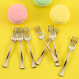 24 Pack | Gold Mini 4inch Heavy Duty Plastic Dessert Forks, Appetizer Forks