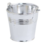 12 Pack | Silver Pail Bucket Party Favor Candy Gift Boxes | Mini Planter#whtbkgd